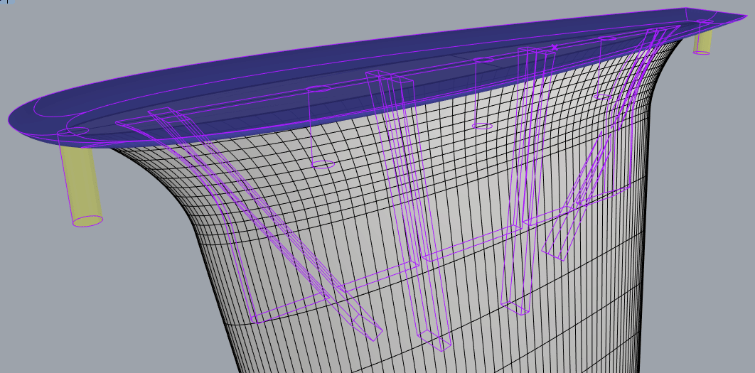 Keel/bulb Replacement on First 235 NACA Foils using Rhino